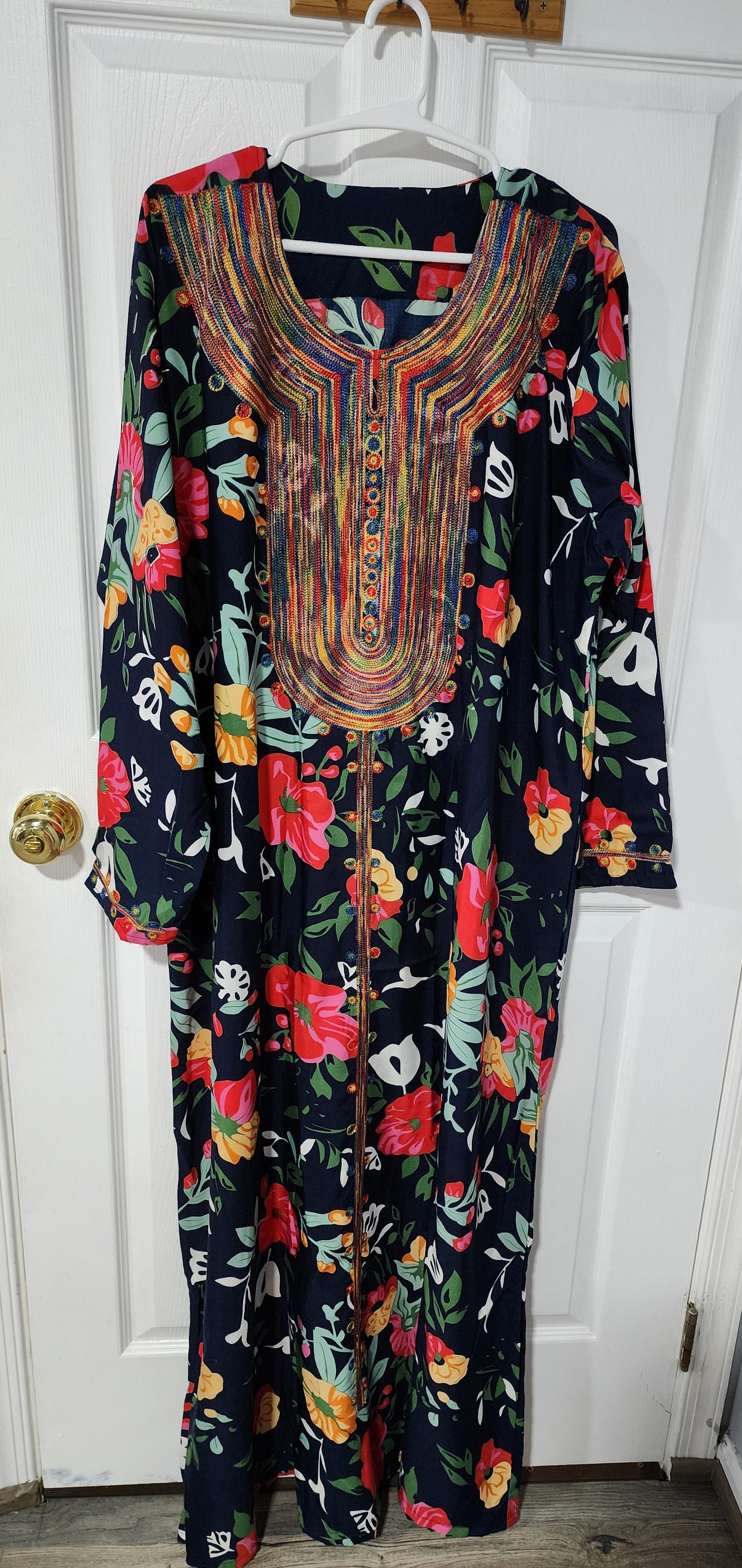 Flower Pattern Abaya