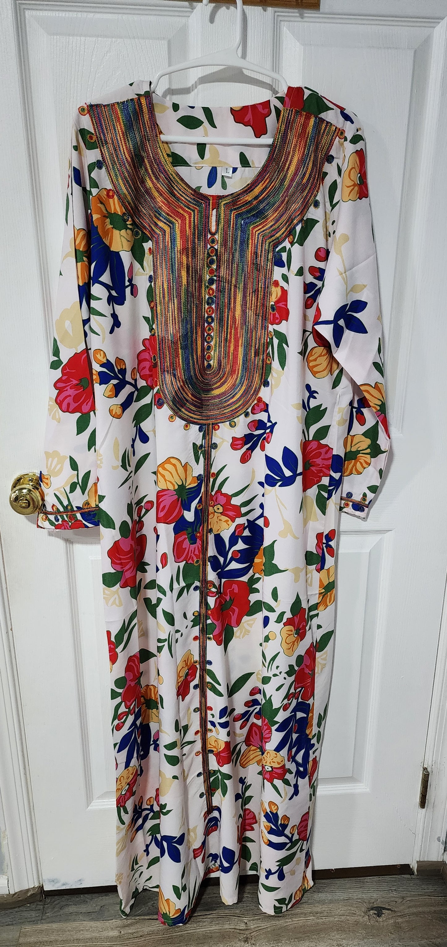 Flower Pattern Abaya